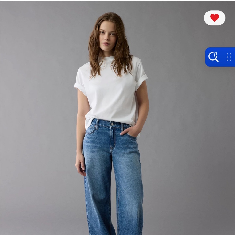 American Eagle Outfitters Low Rise Ultra Wide Leg jeans